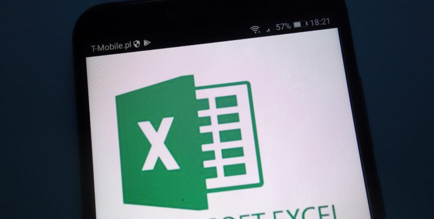 Konskie,,Poland,-,September,22,,2018:,Microsoft,Excel,Logo,On